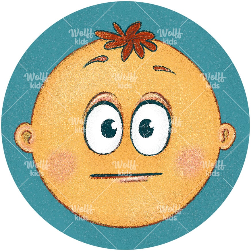 Einzelner Magnet: Smiley zufrieden